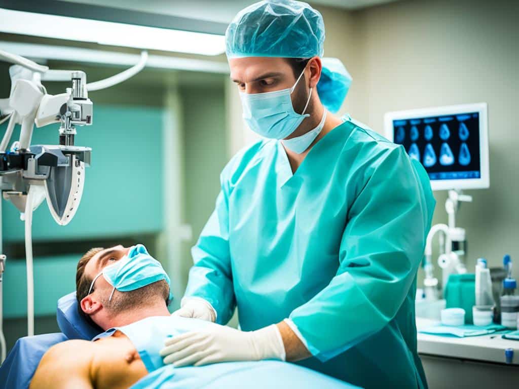Durchführung der Vasektomie durch den Urologen